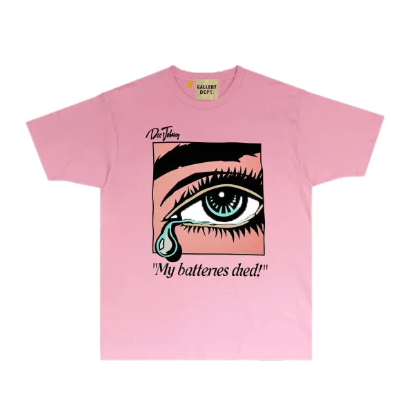 Gallery Dept. 'My Batteries Died!' Eye Graphic Orange T-Shirt - 18