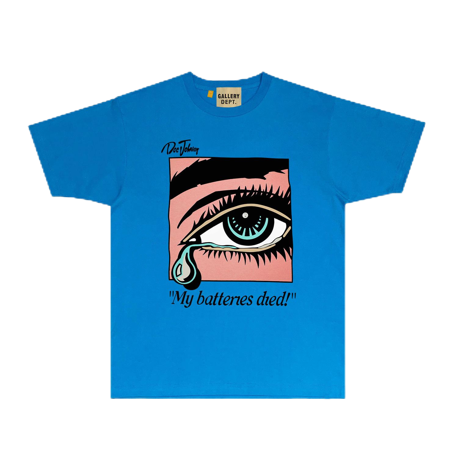 Gallery Dept. 'My Batteries Died!' Eye Graphic Orange T-Shirt - 10