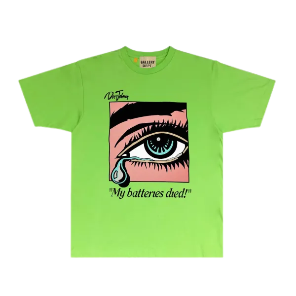 Gallery Dept. 'My Batteries Died!' Eye Graphic Orange T-Shirt - 9