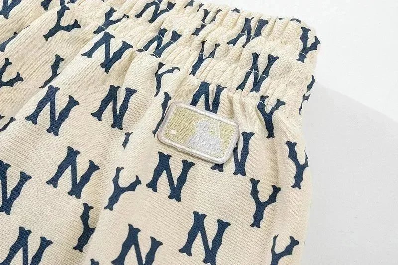 New York Yankees x MLB All-Over Logo Print Black T-Shirt - 7