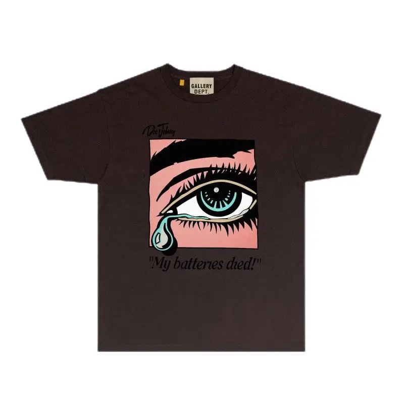 Gallery Dept. 'My Batteries Died!' Eye Graphic Orange T-Shirt - 12
