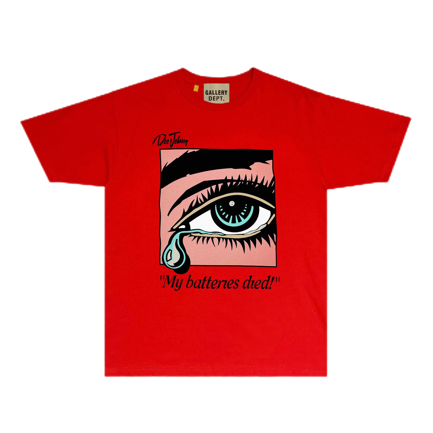 Gallery Dept. 'My Batteries Died!' Eye Graphic Orange T-Shirt - 15