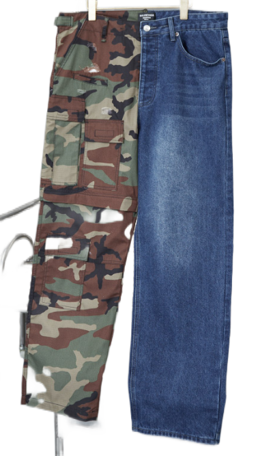 Design Distressed Wide-Leg Light Wash Jeans - 9