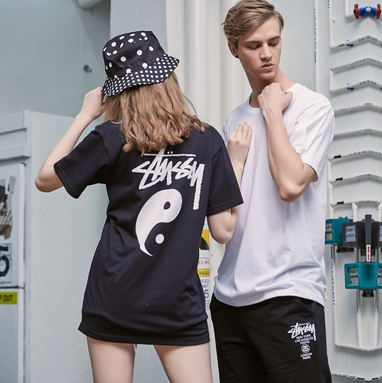 Stussy Yin Yang Logo Black T-Shirt - 5