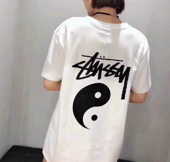 Stussy Yin Yang Logo Black T-Shirt - 4