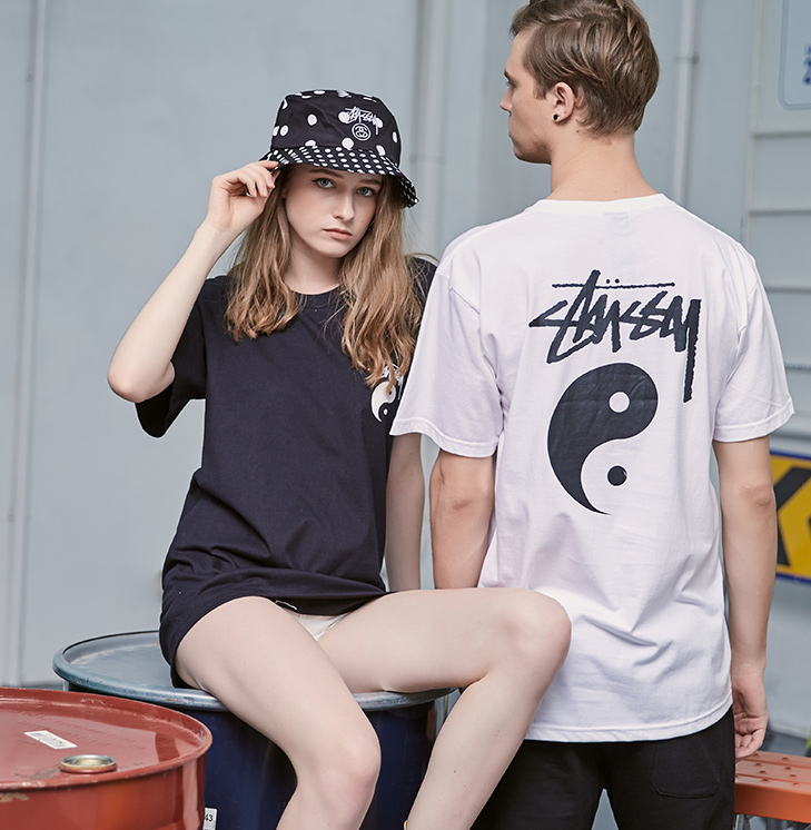 Stussy Yin Yang Logo Black T-Shirt - 7