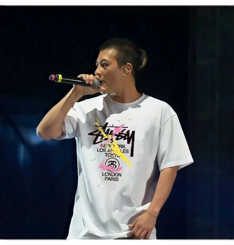 Stussy Global Cities Splatter Print Black T-Shirt - 6