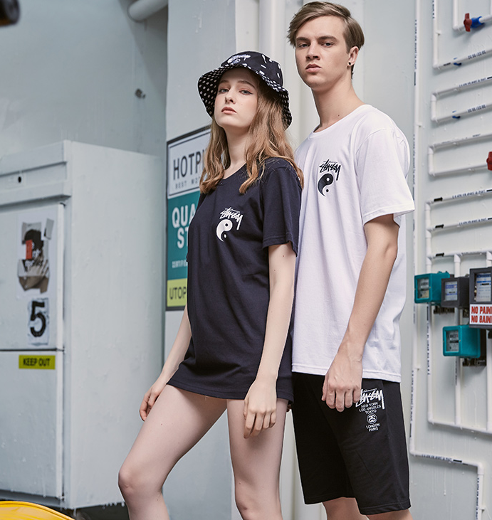Stussy Yin Yang Logo Black T-Shirt - 17