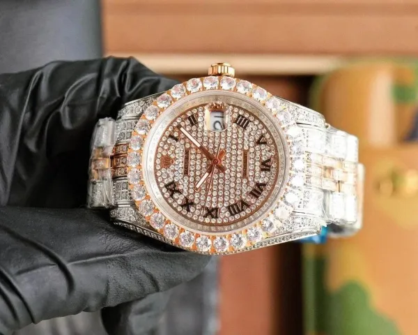 Rolex Datejust 36mm Ice Cube Diamond-Set White Gold Watch - 8