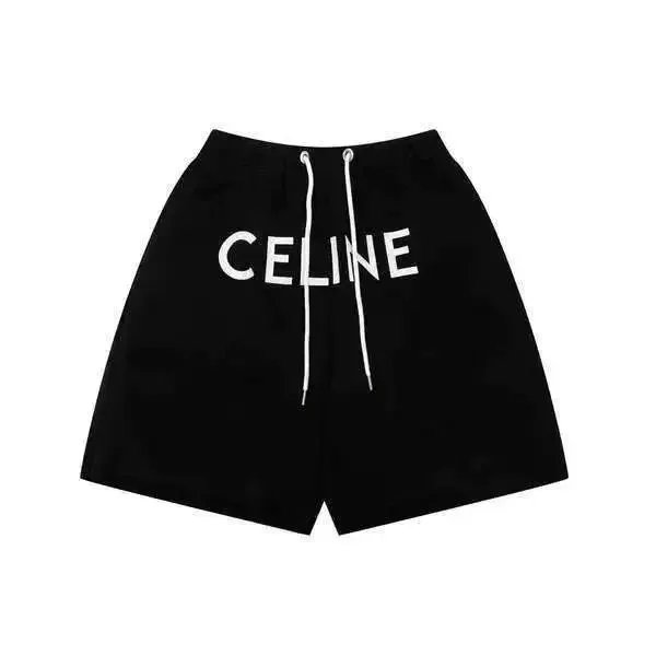 Celine Logo Drawstring Shorts 
