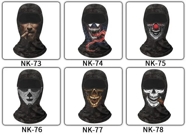 Unbranded Hats Full-Face Balaclava with Graphic Face Prints product detail image 9