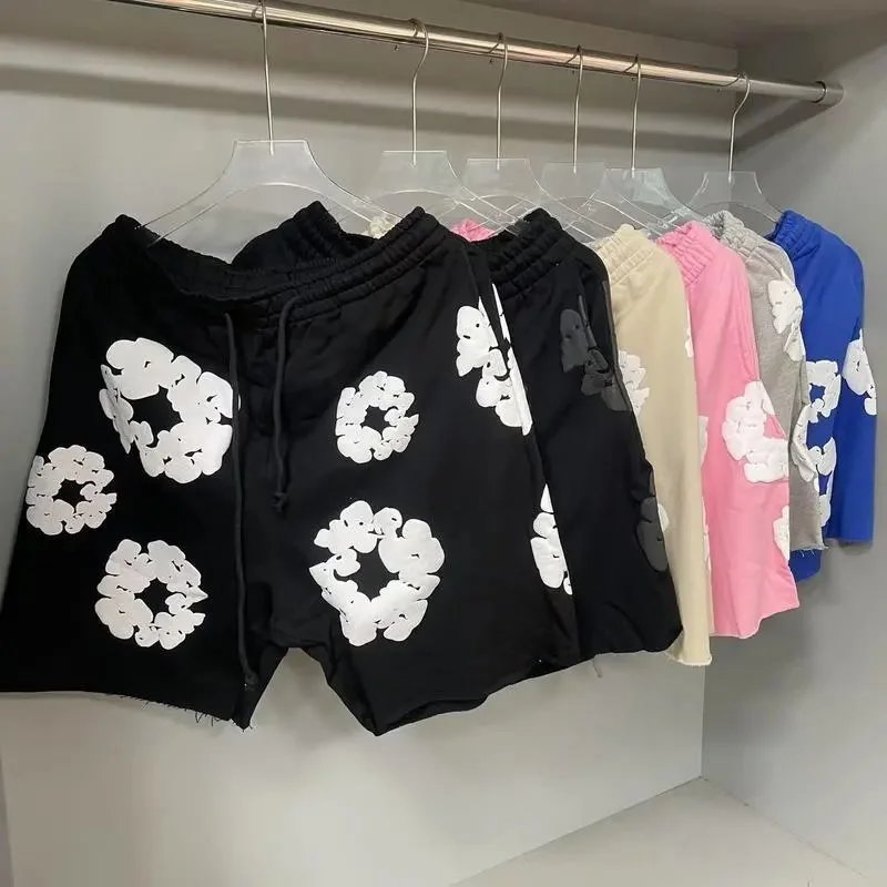 Floral Print Drawstring Shorts