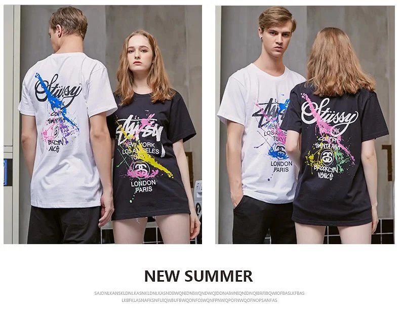 Stussy Global Cities Splatter Print Black T-Shirt - 5