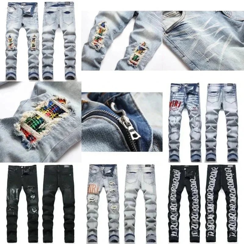 Distressed Denim Jeans [36 sty
