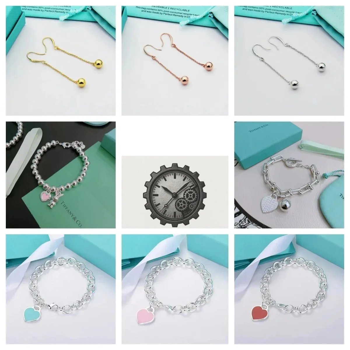 Tiffany & Co. Heart Charm Brac