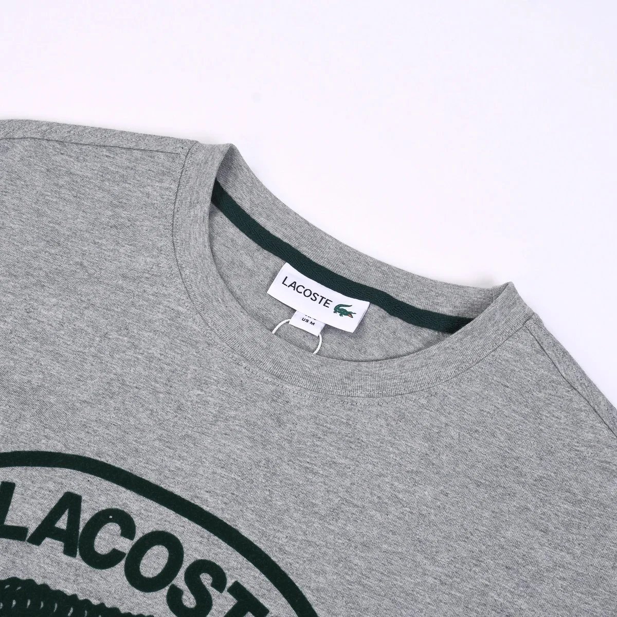 Lacoste Classic Crocodile Logo Gray T-Shirt - 3