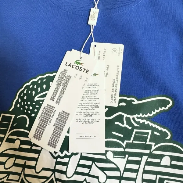 Lacoste Graphic Crocodile Logo Navy T-Shirt - 3