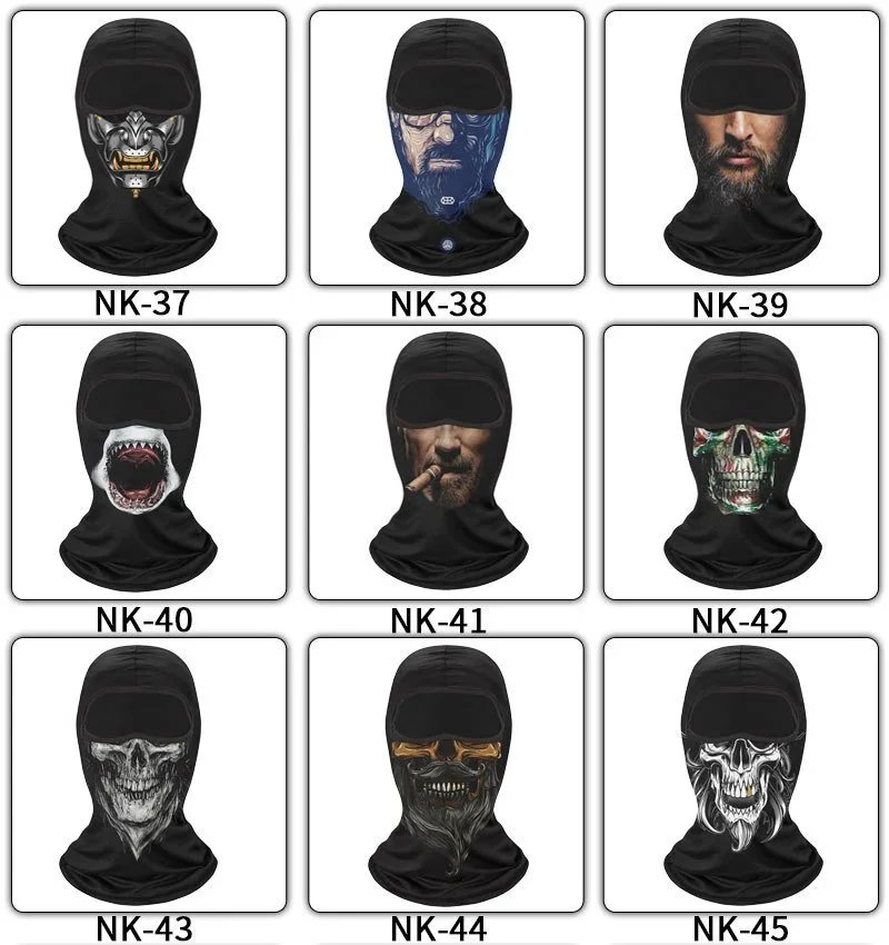 Design Anonymous Guy Fawkes Mask Balaclava Black Accessories - 6