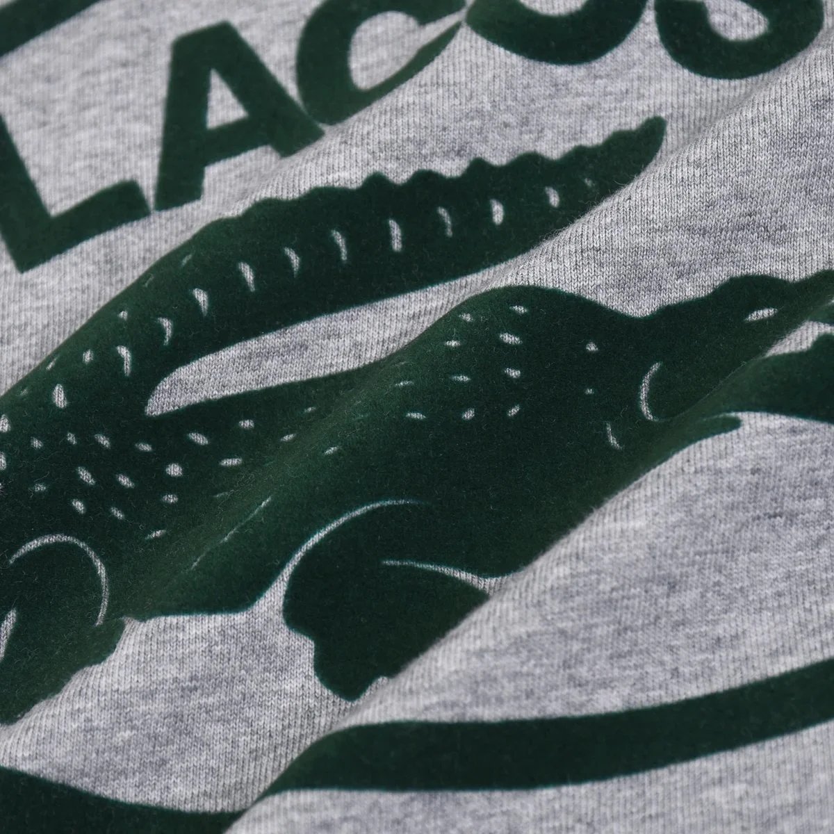 Lacoste Classic Crocodile Logo Gray T-Shirt - 8