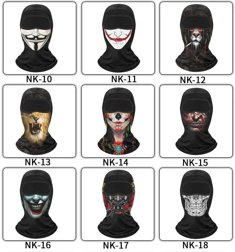 Design Anonymous Guy Fawkes Mask Balaclava Black Accessories - 3