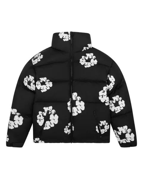 Moncler Genius x Simone Rocha Floral Print Black Down Jacket - 1