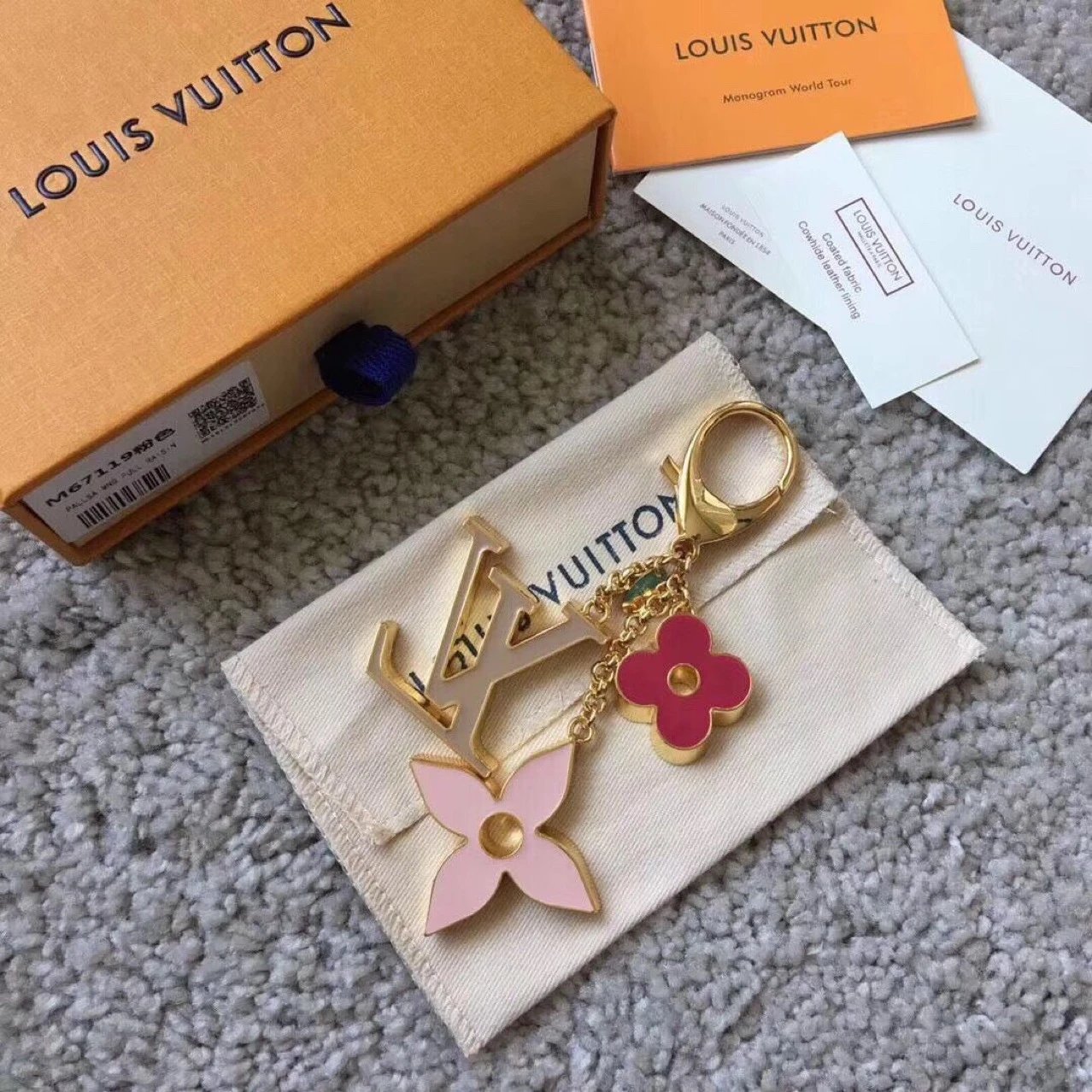 Louis Vuitton Multicolor Monogram Star Keychain Charm