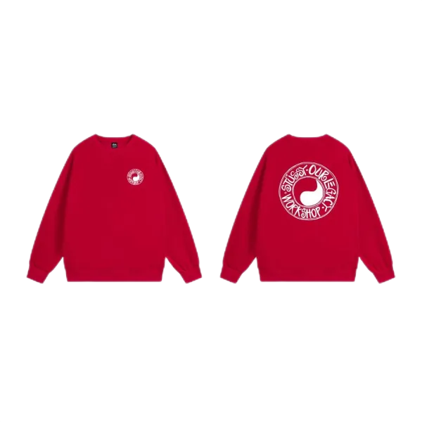 Stussy International Logo Crewneck Sweatshirt Navy Hoodie - 22