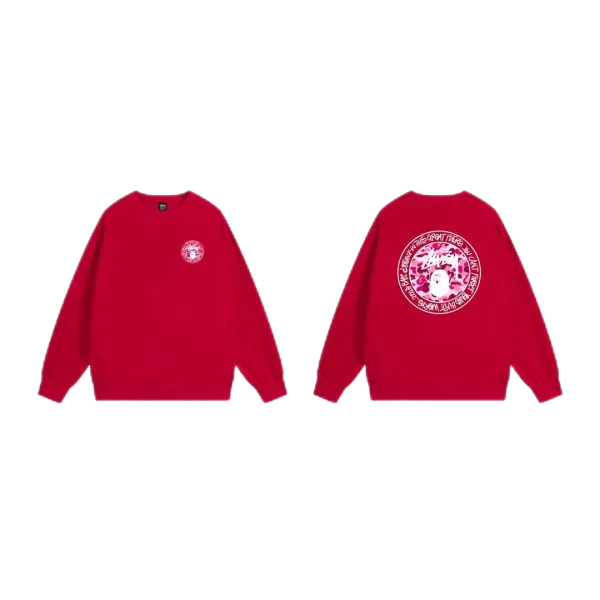 A Bathing Ape Pink Camo Logo Hoodie White - 15