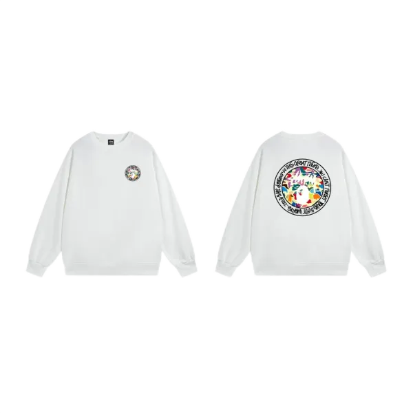 Stussy International Logo Crewneck Sweatshirt Navy Hoodie - 9