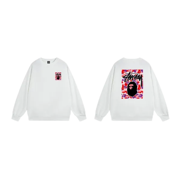Stussy International Logo Crewneck Sweatshirt Navy Hoodie - 8
