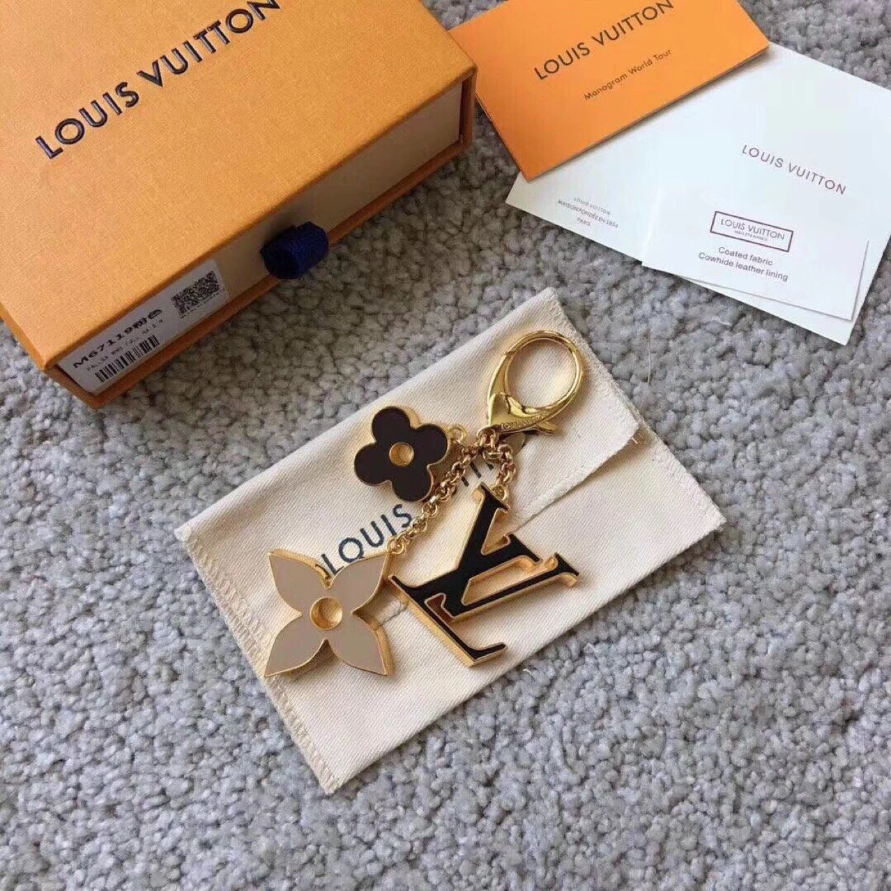 Louis Vuitton Multicolor Monogram Star Keychain Charm