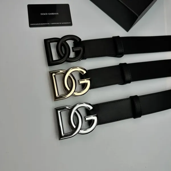 Dior Oblique Canvas Belt Burgundy and Beige - 4