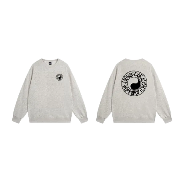 Stussy International Logo Crewneck Sweatshirt Navy Hoodie - 18