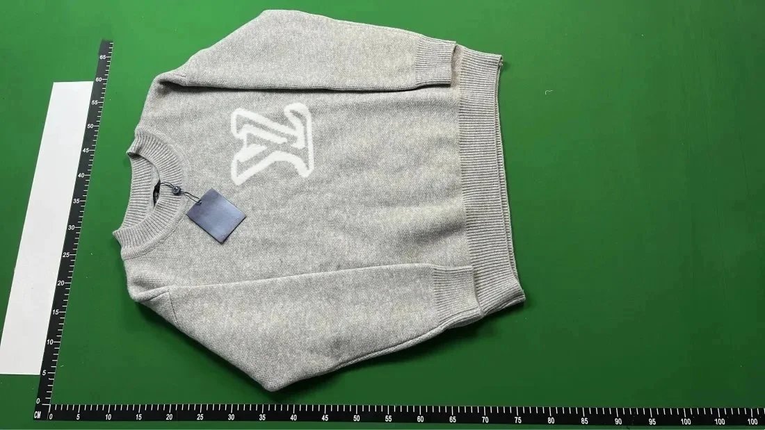 Louis Vuitton LV Monogram Knit Sweater Gray - 4