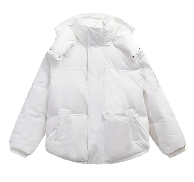 AMI Paris Down Jackets Hooded jacket with flap pockets product detail image 4