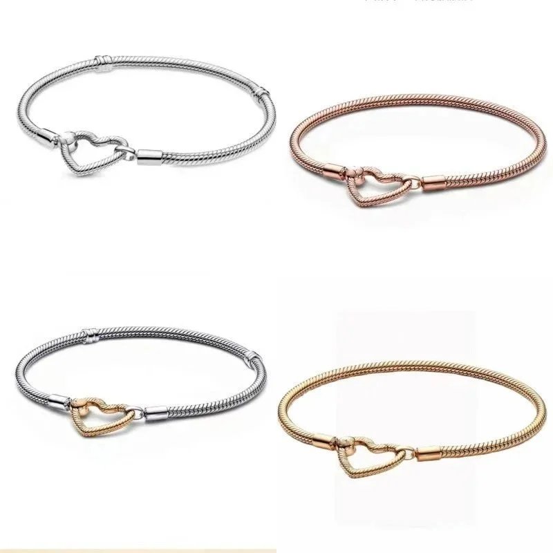 Pandora Heart Snake Chain Brac