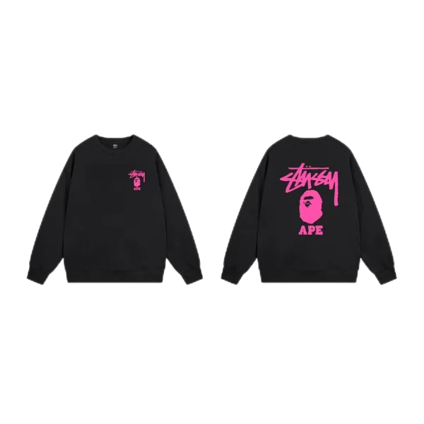 A Bathing Ape Pink Camo Logo Hoodie White - 35