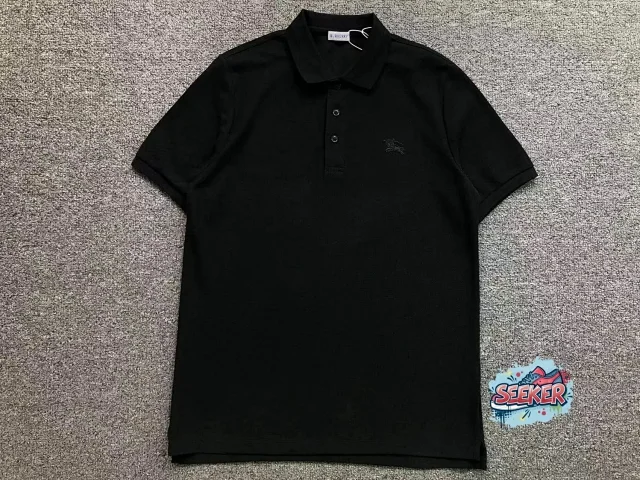 Burberry Shirts Embroidered Equestrian Knight Polo Shirt product detail image 2