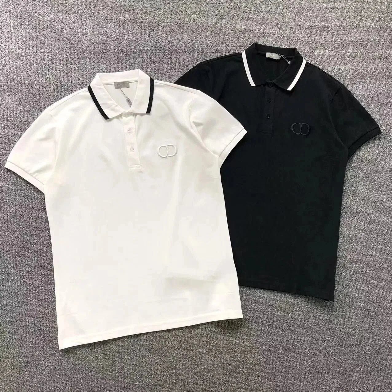 Dior Oblique Print Polo White Polo Shirt - 4