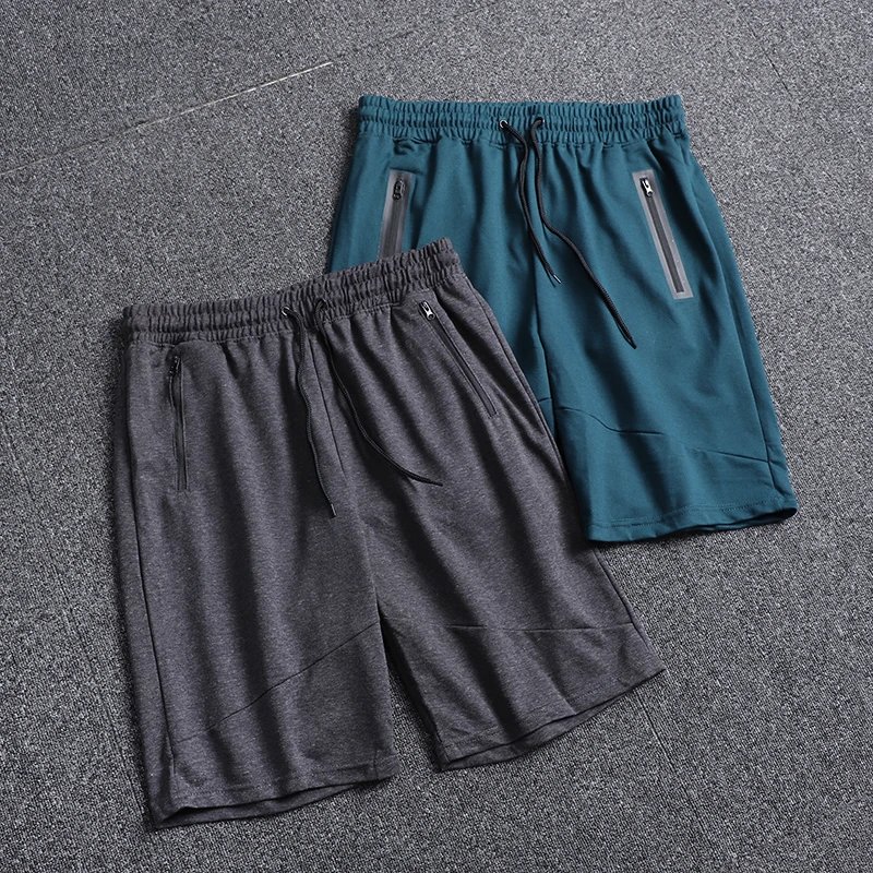 Men's Drawstring Patchwork Breathable Loose Sports Shorts