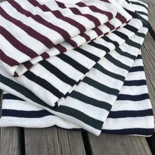 Striped Knit Short Sleeve T-Shirt