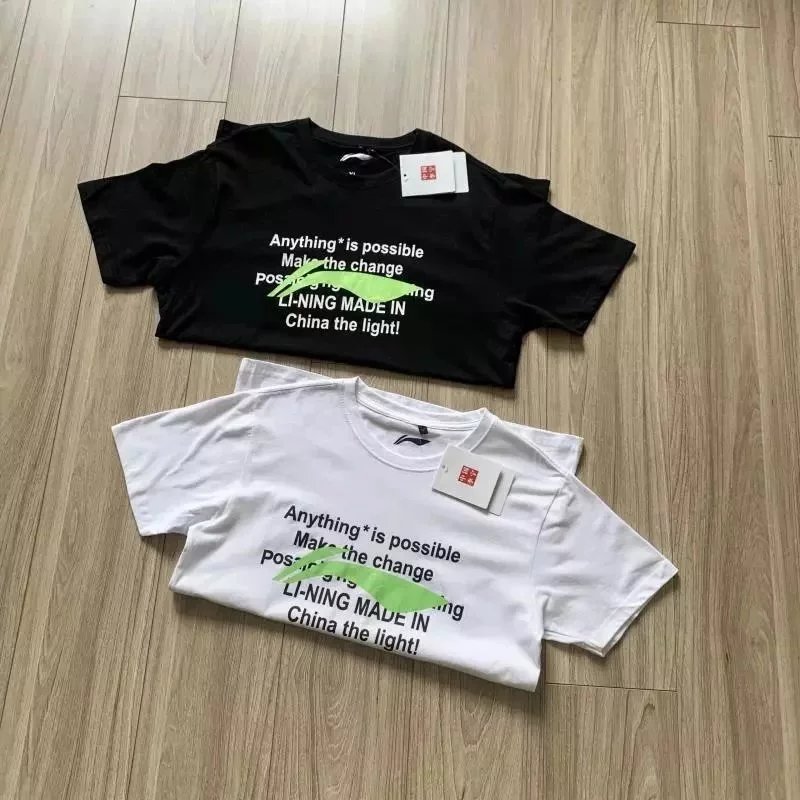 Li-Ning Pure Cotton Letter Couples T-Shirt
