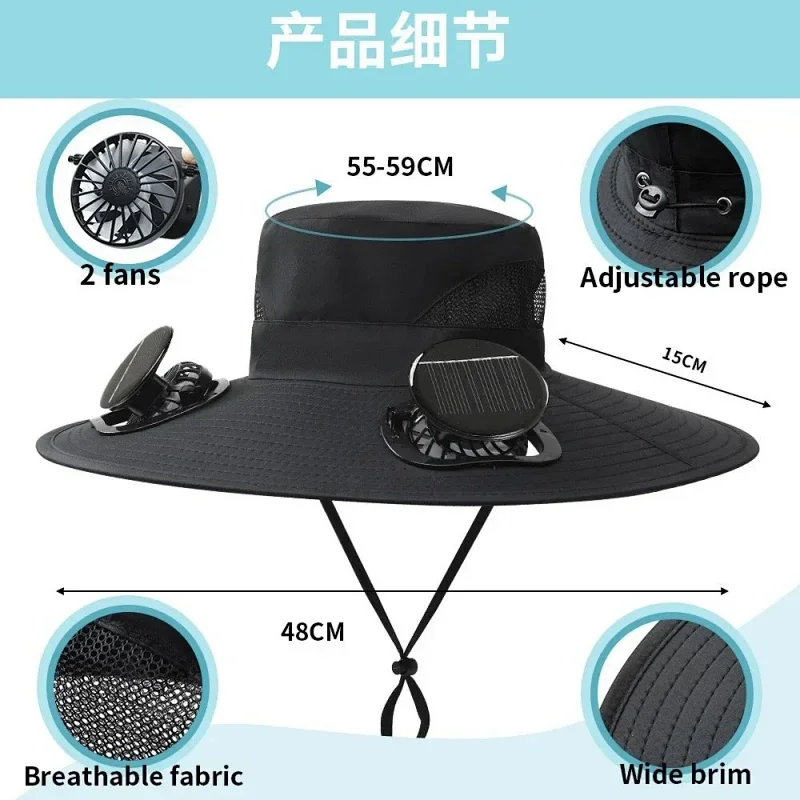 solar fan cap