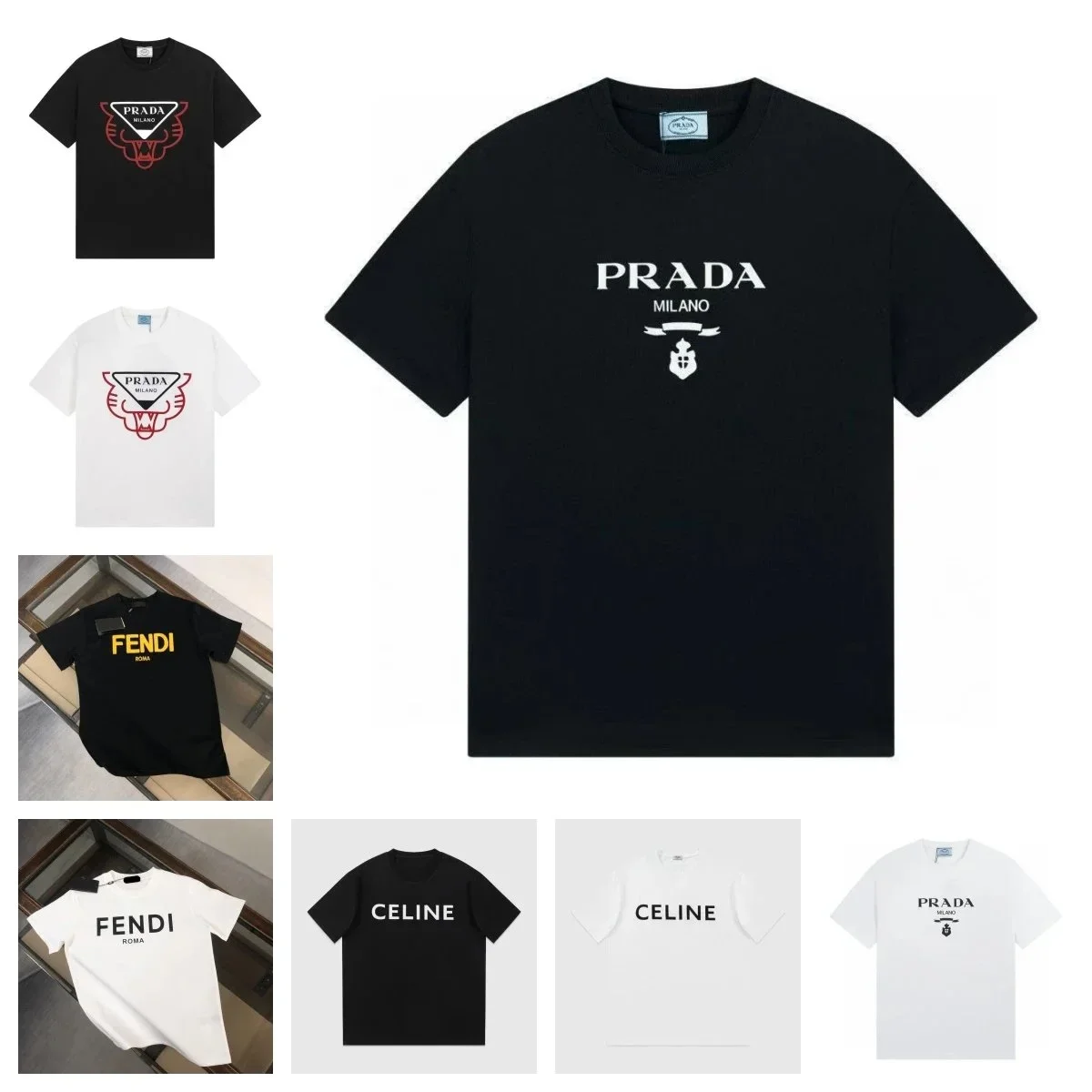 Prada & FENDI & CELINE T-shirt
