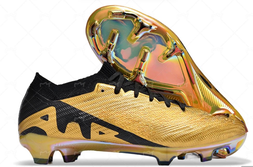 Nike Mercurial Gold Black Flyknit Soccer Cleats