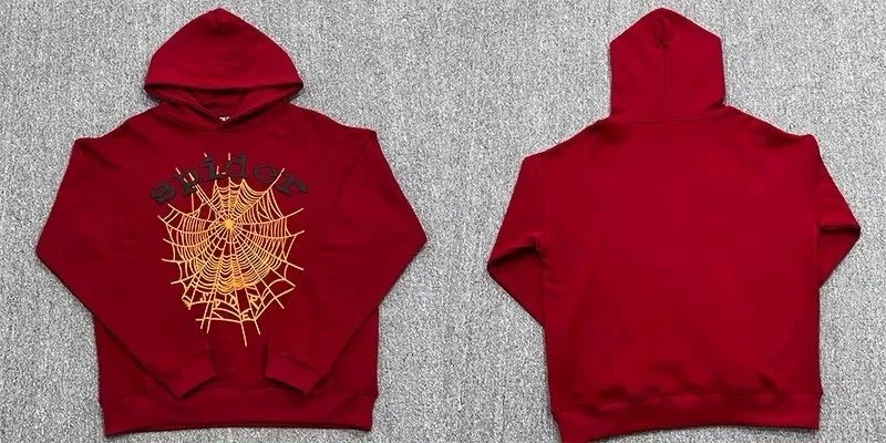 Spider Spiderweb Hoodie Red
