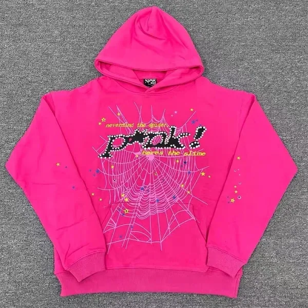 Spider! Pink Spider Web Hoodie - 1