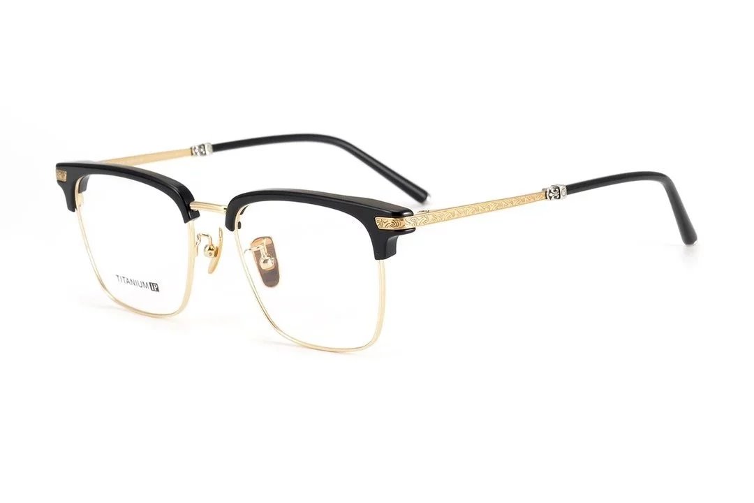 2024 New Arrival CH2054 KeraXin Pure Titanium Eyeglasses Frame for Men and Women Ultra-Light Myopia Glasses 53□19-145