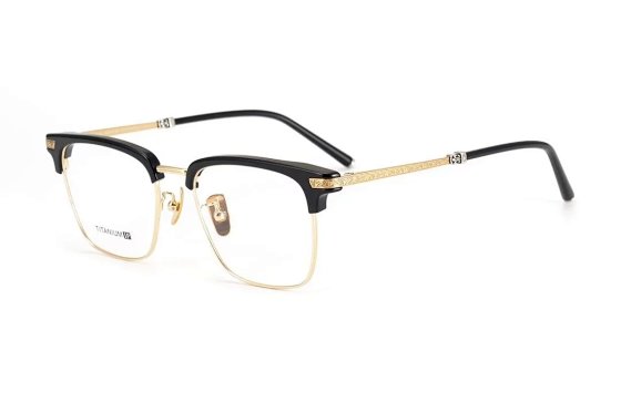 2024 New CH2054 Krosin Pure Titanium Eyeframe Myopia Glasses Frame Male Female Same Style Ultra Light Myopia Glasses 53 Mouth 19-145