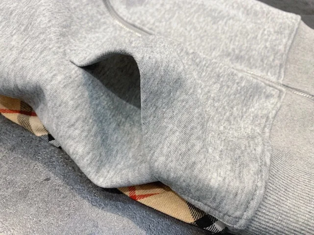 Burberry Hoodies & Sweatshirts Check-Trim Zip Hoodie product detail image 10